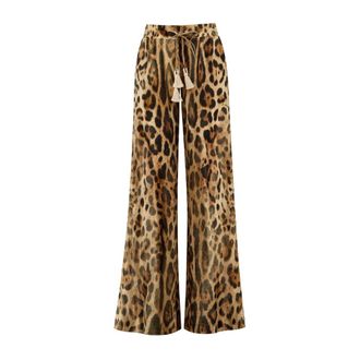Ermanno Scervino Wide Trousers, female, Multicolor, Size: 2XS Pantalone