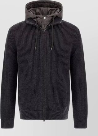 Herno virgin wool hooded jacket
