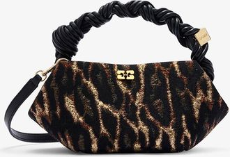 Ganni Bronze Metallic Cloque Mini Bou Bag