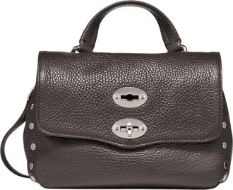 Zanellato Brown Textured Leather Handbag