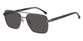 BOSS 1846/G/S Asian Fit Polarized V81/M9 Mens Sunglasses Gunmetal Size 58