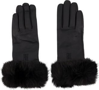 By Malene Birger Genna Handschoenen - Dames - Handschoenen - Zwart - S - Leer - Accessoires