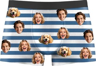 Generic Personalised Boxers For Men,Heart Boxers With Face On Personalised,Funny Boxer Briefs Mens,Personalised Gifts For Men Him Boyfriends Daddy Husband Bir