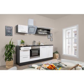Respekta Cucina Blocco cucina blocco cucina rovere bianco Amanda 210 cm Respecta Premium