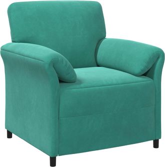 vidaXL Sof&aacute; De Una Plaza Tuquesa 88 X 83 X 95 Cm Terciopelo Vidaxl
