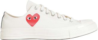 Comme Des Gar&ccedil;ons Small Red Heart Low Top Sneakers