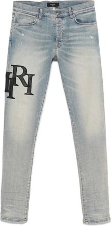 Amiri STAGGERED LOGO SKINNY JEAN Size: 36-35, colour: BLUE