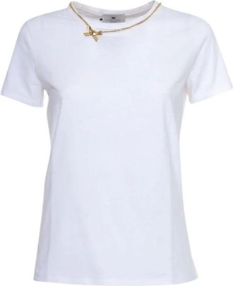 Elisabetta Franchi Dames, Tops, Wit, Maat: XS Jersey
