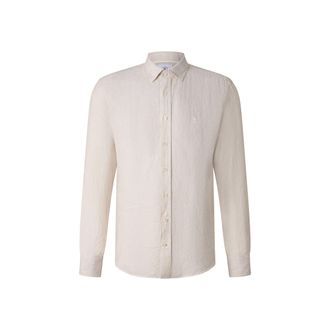 Bogner Timi linen shirt for men - Sand/white - XXL