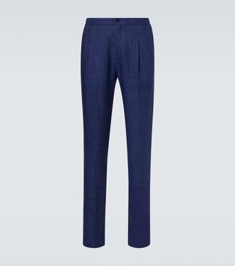 Rubinacci Linen tapered pants