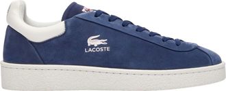Lacoste Heren Lineshot Logo Leren Trainers (Blauw)