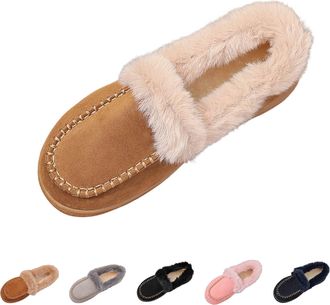 Generic Womens Winter Boots European Snowflake Pattern High Boot Thickened Wool Flat Bottom Boots Casual Slip On Shoes(Black, 6.5)