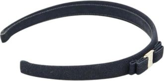 Ferragamo Pre-owned Accessories, female, Blue, Size: ONE SIZE Pre-owned Cotton Hair Accessory