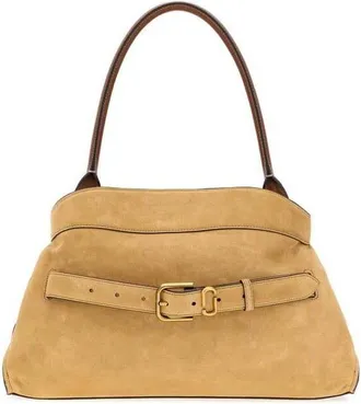 Marc Jacobs Beige Suede The Dakota Shoulder Bag Sahara Borse A Mano