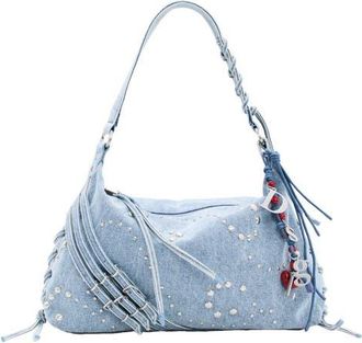 Desigual Medium Denim Shoulder Bag in Light Blue at Nordstrom