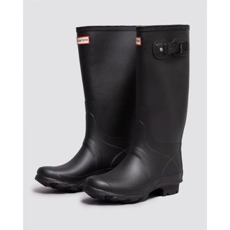 Hunter Womens Huntress Tall Wide Wellies - Black material_other - Size UK 7