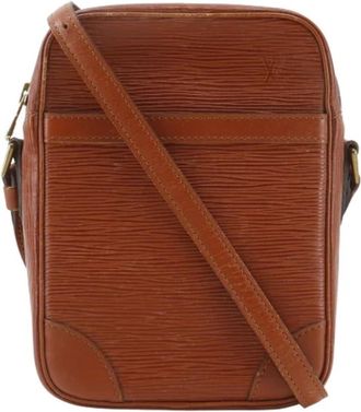 Louis Vuitton Tweedehands leren Louis Vuitton tassen - Heren - Vintage Schoudertas - Bruin - ONE Size - Leer - Vintage