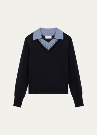 WE-AR4 The Dickie Layered Knit Sweater