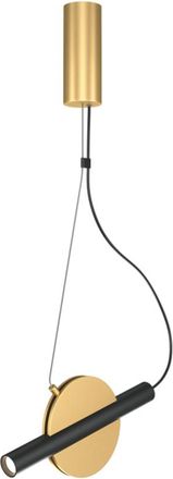 Maytoni Led Design Hängelampe Enigma, Gold/Schwarz