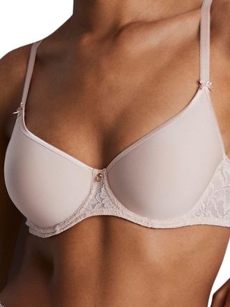 Aubade Womens Rosessence Care Spacer T-Shirt Bra - Pink Polyamide - Size 30F