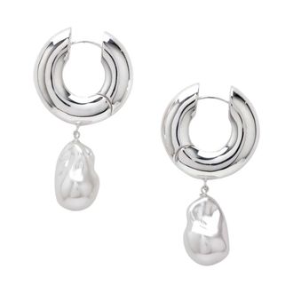 &Eacute;liou Perla Oorbel - Dames - Oorbellen - Grijs - ONE Size - Accessoires