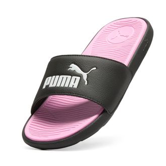 Puma Badesandale PUMA COOL CAT 2.0 WNS, Damen, Gr. 40,5, weiss (puma schwarz, puma wei&szlig;, pale pink), Synthetik, unifarben, Schuhe Badesandale, ohne Verschl