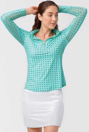 Cabana Life 1/4 Zip Sport Top in Flora at Nordstrom, Size X-Large
