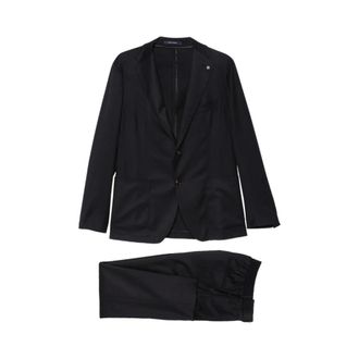 Tagliatore Kostuums, Heren, Blauw, XL, Wol, Dakar Button Suit