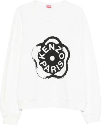 Kenzo Hoodies & sweatvesten, Heren, Wit, XL, Katoen, Boke Flower 2.0 Sweatshirt