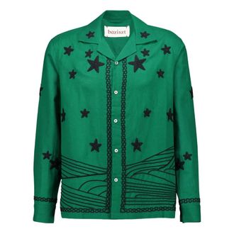 Baziszt Casual Shirts, male, Green, Size: M Medley Shirt