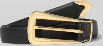 Tommy Hilfiger Gürtel aus Büffelleder Modell WEST 2.5 in Black, Größe 100