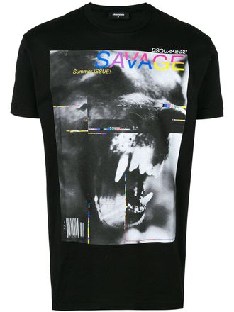 Dsquared2 Savage T-shirt - Zwart