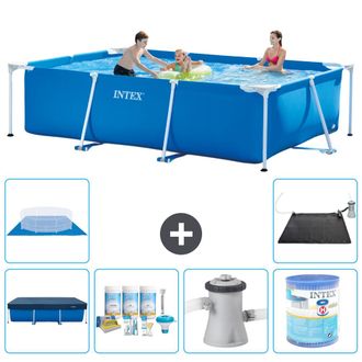 Intex Piscina Con Estructura Rectangular - 300x200x75 Cm - 7-piezas S40200