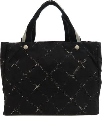 Chanel Black Nylon Tote Bag (Pre-Owned)