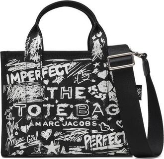 Marc Jacobs The Punk Scribble Small Canvas Tote Bag in Black Multi at Nordstrom
