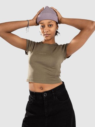 Element Lowcase Crop T-Shirt gr&uuml;n