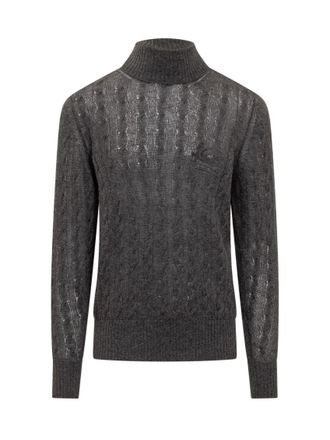 Etro Dark Grey Logo Sweaters
