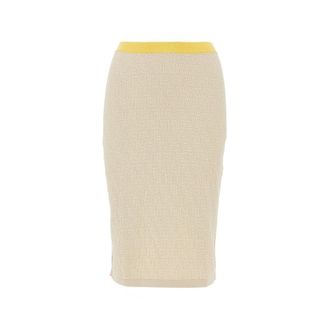 Fendi FF jacquard knit midi skirt Woman 40