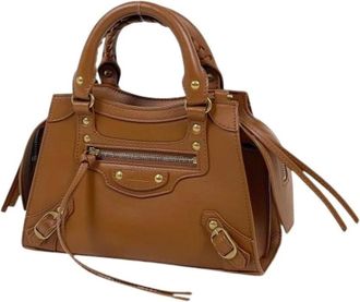 Balenciaga Pre-owned Handbags, female, Brown, Size: ONE SIZE Pre-owned Vintage Shoulder Bag