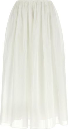 Brunello Cucinelli White Multi-layer skirt