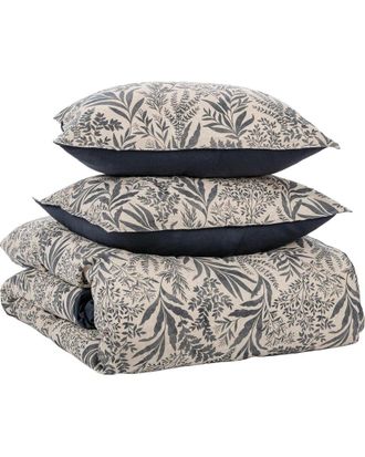 Villa by Classic Home Villa By Classic Home Mulberry Linen-Blend Duvet Set