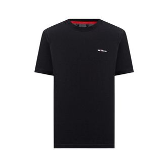 Kiton T-shirt met geborduurd logo - Heren - Tops - Blauw - Maat: 2XL