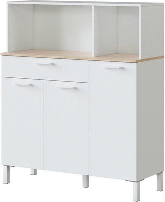 No Brand No Brand - Buffet con 3 ante e 1 cassetto - L108 cm - Kira