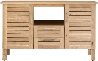 Tikamoon Mueble para lavabo de roble macizo de 125 cm