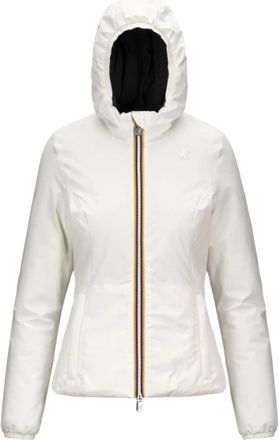 K-Way Witte Waterdichte Winddichte Jas - Dames - Zomerjassen - Wit - XL - Polyester - Jassen