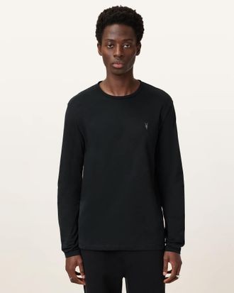 AllSaints Brace Brushed Cotton Long Sleeve T-Shirt