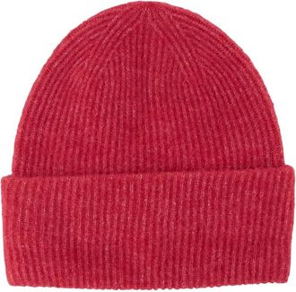 Sams&oslash;e & Sams&oslash;e ribbed hat - women - Wool/Alpaca/Recycled Polyester/Elastane - One Size - Red