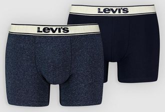 Levi's Vintage Heather Organic Cotton Boxer Brief 2 Pack - Mens - 2XL - Blue