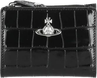 Vivienne Westwood Slim Flat Card Holder - Dames - Portefeuilles - Zwart - ONE Size - Leer - Accessoires