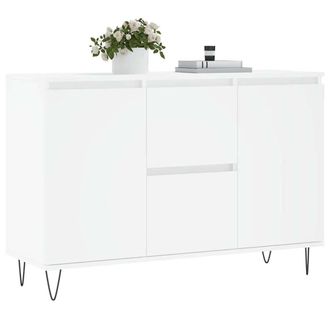 Berkfield Home Sideboard White 104x35x70 cm Engineered Wood | Size: 104 x 35 x 70 cm